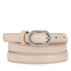 Pasek GINO ROSSI. Brązowe paski damskie Gino Rossi, bez wzorów. Za 79.99 zł.