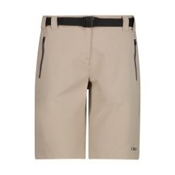 Bermudy damskie turystyczne CMP 3T59136. Brązowe szorty sportowe damskie CMP, xl, bez wzorów, klasyczne, trekkingowe. Za 201.85 zł.
