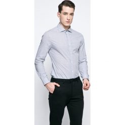 Guess Jeans - Koszula. Szare koszule męskie marki Guess Jeans, z bawełny, z włoskim kołnierzykiem, z długim rękawem. W wyprzedaży za 239.90 zł.