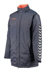 HUMMEL kurtka ocieplana AUTHENTIC CHARGE STADION. Zielone kurtki męskie Hummel, l, bez wzorów, z materiału, na fitness i siłownię. Za 168.00 zł.