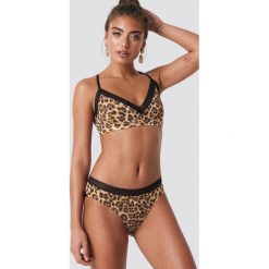 Samsoe & Samsoe Figi z nadrukiem Lilia - Brown,Multicolor. Brązowe figi damskie Samsøe & Samsøe, z nadrukiem, z koronki. Za 161.95 zł.