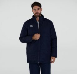 Kurtka puchowa Canterbury. Niebieskie kurtki męskie CANTERBURY, na zimę, s, bez wzorów, z materiału, klasyczne, bez kaptura. Za 678.50 zł.