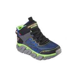 Buty zimowe chłopięce, Tech-Grip - High-Surge. Czarne buty zimowe chłopięce Skechers, bez wzorów, bez zapięcia. Za 299.99 zł.