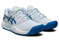 Buty do tenisa damskie Asics Gel Challenger 13 Clay 404. Niebieskie obuwie sportowe damskie Asics, bez wzorów, z materiału, tenisowe. Za 559.00 zł.