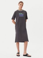 Quiksilver Sukienka codzienna EQWKD03035 Szary Relaxed Fit. Szare sukienki damskie Quiksilver, na co dzień, s, bez wzorów, z bawełny, bez kołnierzyka, bez ramiączek, proste. Za 109.99 zł.
