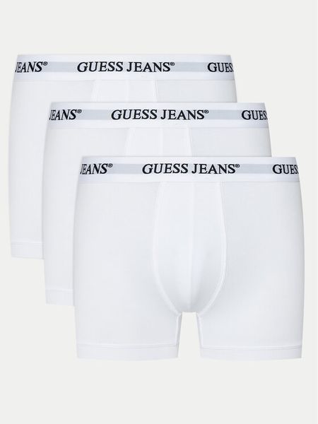 Guess Jeans Komplet bokserek M4BZ45 K6YW1 Biały. Białe bokserki męskie Guess Jeans, l, z aplikacjami, z bawełny. Za 149.99 zł.