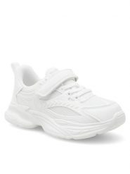 DeeZee Sneakersy CF2714-1 Biały. Białe buty sportowe dziewczęce DeeZee, bez wzorów, z materiału, bez zapięcia. Za 79.99 zł.