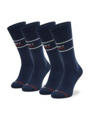 Tommy Hilfiger Skarpety długie 701218704 Granatowy. Niebieskie skarpety męskie Tommy Hilfiger, bez wzorów, z materiału. Za 69.99 zł.
