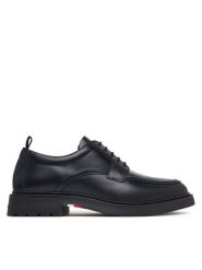 Tommy Hilfiger Półbuty Corporate Casual Lth Deck Shoe FM0FM05979 Czarny. Czarne półbuty na co dzień męskie Tommy Hilfiger, ze skóry, casualowe, bez zapięcia. Za 649.99 zł.