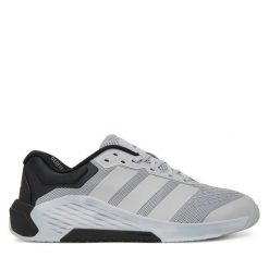Buty na siłownię adidas. Szare buty sportowe męskie Adidas, bez zapięcia, na fitness i siłownię. Za 569.99 zł.