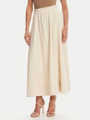 YAS Spódnica maxi Flaxy 26036370 Beżowy Regular Fit. Brązowe spódnice damskie YAS, bez wzorów, z wiskozy, maxi. Za 169.99 zł.
