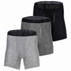 Bokserki męskie Under Armour Perf Tech 6in 3 pary. Brązowe bielizna termoaktywna męska Under Armour, m. Za 139.99 zł.