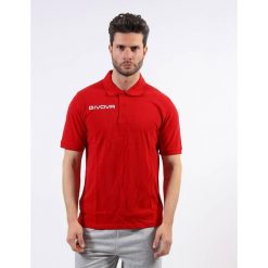 Koszulka polo Givova Polo Cotone Piquet Summer Red 2xl. Czarne koszulki sportowe damskie Givova, xl, bez wzorów, z bawełny, bez kołnierzyka, bez ramiączek, do jazdy konnej. Za 62.65 zł.