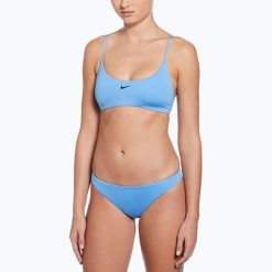 Strój pływacki dwuczęściowy damski Nike Essential Bralette Bikini. Niebieskie bikini damskie Nike, xs, bez wzorów. Za 199.99 zł.