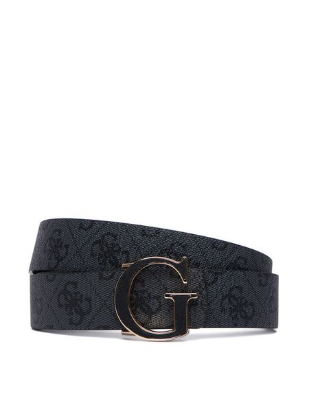 Guess Pasek BW9498 P6430 Czarny. Czarne paski damskie Guess, z aplikacjami, ze skóry. Za 234.99 zł.