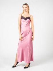 Pinko Sukienka "Arneis" | 101411 A0VB | Kobieta | Różowy. Czerwone sukienki damskie Pinko, bez wzorów, z koronki, bez kołnierzyka, bez ramiączek, maxi, dopasowane. W wyprzedaży za 419.00 zł.
