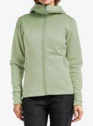 Bluza z kapturem damska Didriksons Anneli Fullzip 3. Zielone bluzy damskie Didriksons, l, bez wzorów, z elastanu, z kapturem. Za 388.25 zł.