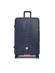 Nautica Walizka duża NTC-KS-003-07-L Granatowy. Niebieskie walizki męskie Nautica, bez wzorów, z tworzywa sztucznego, duże. Za 399.99 zł.