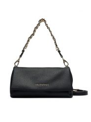 Valentino Torebka Lena VBSACG09 Czarny. Czarne listonoszki damskie Valentino, bez wzorów, ze lnu, bez dodatków. Za 749.99 zł.