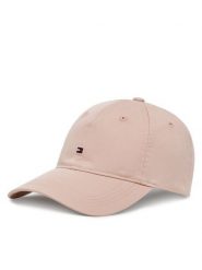 Tommy Hilfiger Czapka z daszkiem Essential Flag Soft Cap AW0AW17632 Różowy. Czerwone czapki i kapelusze damskie Tommy Hilfiger, bez wzorów, z bawełny. Za 149.99 zł.
