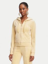 Juicy Couture Bluza Robertson JCAP176G Żółty Slim Fit. Żółte bluzy damskie Juicy Couture, xl, bez wzorów, z syntetyku, bez kaptura. Za 449.99 zł.