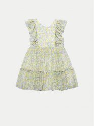 Abel & Lula Sukienka letnia 5046 Zielony Regular Fit. Zielone sukienki dla dziewczynek Abel & Lula, na lato, bez wzorów, z syntetyku, bez ramiączek. Za 219.99 zł.