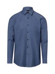 BOSS Koszula Mężczyźni Slim Fit Bawełna niebieski, 41. Niebieskie koszule męskie Boss, m, bez wzorów, z bawełny, eleganckie, bez kołnierzyka, bez ramiączek. Za 249.95 zł.