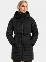 Didriksons Płaszcz zimowy Karla 504316 Czarny Regular Fit. Czarne kurtki damskie Didriksons, na zimę, bez wzorów, z syntetyku, bez kaptura. Za 1,299.00 zł.