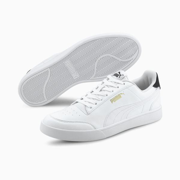 Puma Buty Shuffle 30966801. Białe eleganckie półbuty Puma, eleganckie, bez zapięcia. Za 179.99 zł.