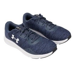 Trampki Męskie Charged Pursuit 3 Twist. Niebieskie trampki męskie Under Armour, bez wzorów, z gumy, klasyczne, bez zapięcia. Za 284.00 zł.