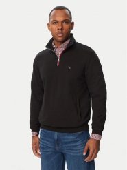 Tommy Hilfiger Bluza Tipping Terry MW0MW44943 Czarny Regular Fit. Czarne bluzy męskie Tommy Hilfiger, m, bez wzorów, z bawełny, bez kaptura. Za 569.99 zł.