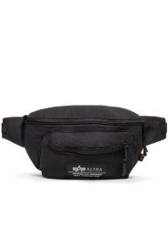 Alpha Industries Nerka Big Alpha Waist Bag 126909 Czarny. Czarne saszetki męskie Alpha Industries, z materiału. Za 150.99 zł.