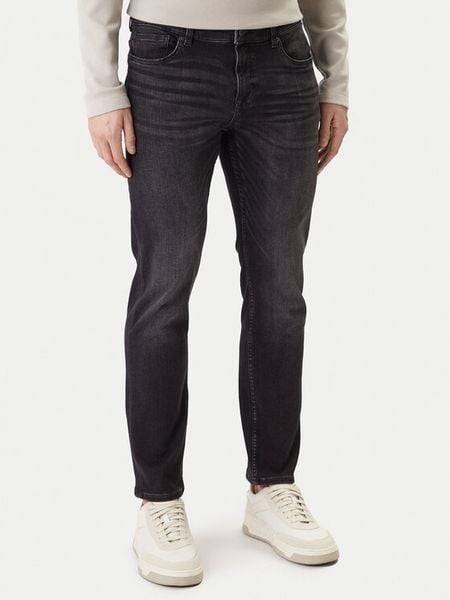 BOSS Jeansy Delaware 50553405 Czarny Slim Fit. Czarne jeansy męskie Boss. Za 577.99 zł.