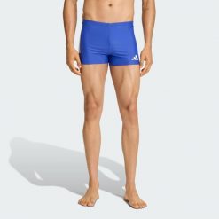 Bokserki 3-Stripes Swim 2-Inch. Białe kąpielówki męskie Adidas, m, bez wzorów, z materiału, do pływania. Za 149.00 zł.
