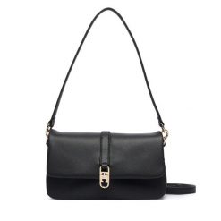 Torebka Tommy Hilfiger. Czarne torebki do ręki damskie Tommy Hilfiger, bez wzorów, klasyczne, bez dodatków. Za 649.99 zł.