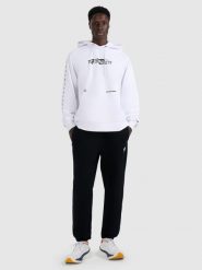 4F Spodnie dresowe joggery męskie - czarne M. Czarne spodnie sportowe męskie 4f, m, bez wzorów, z dresówki. Za 149.99 zł.