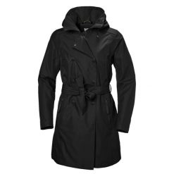 Płaszcz damski Helly Hansen Welsey II. Czarne płaszcze damskie Helly Hansen, xl, bez wzorów, z materiału, eleganckie, bez kaptura. Za 925.00 zł.