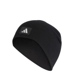Czapka Fleece. Czarne czapki i kapelusze damskie Adidas, bez wzorów, z materiału. Za 79.95 zł.