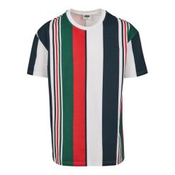 T-shirt Męski Paski Ciężkiej Grubości Oversized. Białe koszulki sportowe męskie Urban Classics, m, bez wzorów, sportowe, bez kołnierzyka. Za 84.99 zł.