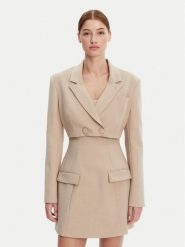 Bardot Marynarka 59657JB Beżowy Regular Fit. Brązowe żakiety damskie Bardot, l, bez wzorów, z syntetyku. Za 339.99 zł.