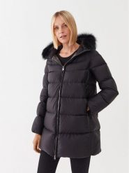 Hetregó Kurtka puchowa Hanna 8M602F 22WD02 Czarny Regular Fit. Czarne kurtki damskie HETREGO, m, bez wzorów, z puchu, bez kaptura. Za 2,339.00 zł.