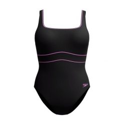 Damski kostium kąpielowy 1-częściowy Speedo Eco New Contour Eclipse 1P. Czarne kostiumy jednoczęściowe damskie Speedo, m, bez wzorów, sportowe, do pływania. Za 316.50 zł.