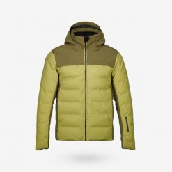 Second Life - Kurtka narciarska i snowboardowa męska Quechua... - Stan Dobry. Zielone kurtki snowboardowe męskie WED'ZE, m, bez wzorów, z materiału, długie, z kapturem, narciarskie. Za 199.00 zł.