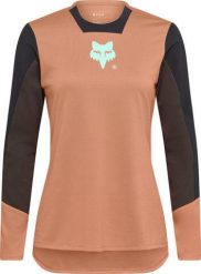 Fox Head damska koszulka z długim rękawem coral - uniwersalna, sportowa. Brązowe koszulki sportowe damskie WOMEN'S HEALTH, l, bez wzorów, bez kołnierzyka, bez ramiączek. Za 606.65 zł.