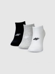 4F Skarpetki casual przed kostkę (3-pack) męskie - multikolor 43-46. Skarpety męskie 4f, bez wzorów, z bawełny. Za 44.99 zł.