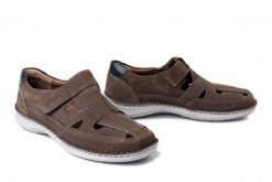 JOSEF SEIBEL 44981 518 740 New Anvers 81 granit, półbuty męskie. Brązowe półbuty na co dzień męskie Josef Seibel, na lato, ze skóry, bez zapięcia. Za 399.90 zł.