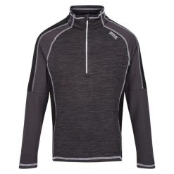 Męska Bluza Szybkoschnąca Z Suwakiem Hepley. Niebieskie bluzy męskie Regatta, m, bez wzorów, bez kaptura, trekkingowe. Za 72.99 zł.