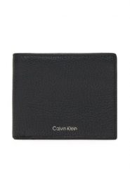 Calvin Klein Portfel Ck Leather Billfold W Zip Coin LV04D1028G Czarny. Czarne portfele męskie Calvin Klein, bez wzorów, ze skóry. Za 239.99 zł.
