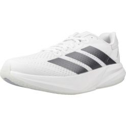Buty ADIDAS DURAMO SPEED 2 W Biały. Białe obuwie sportowe damskie Adidas, bez wzorów, z materiału, do biegania. Za 389.85 zł.