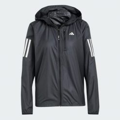 Kurtka Own The Run. Czarne kurtki damskie Adidas, xs, bez wzorów, z materiału, bez kaptura. Za 329.00 zł.